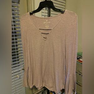 Long sleeve striped shirt